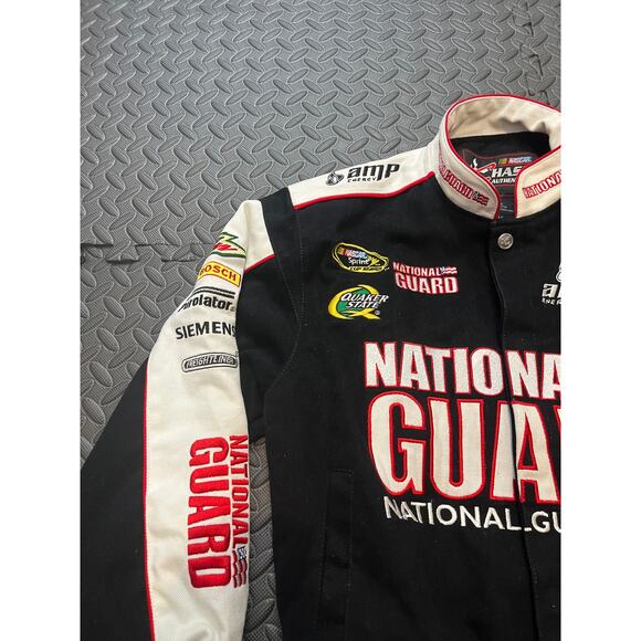 Chase Authentics Dale Earnhardt Jr NASCAR National‎ Guard Jacket Size Large - Picture 3 of 11